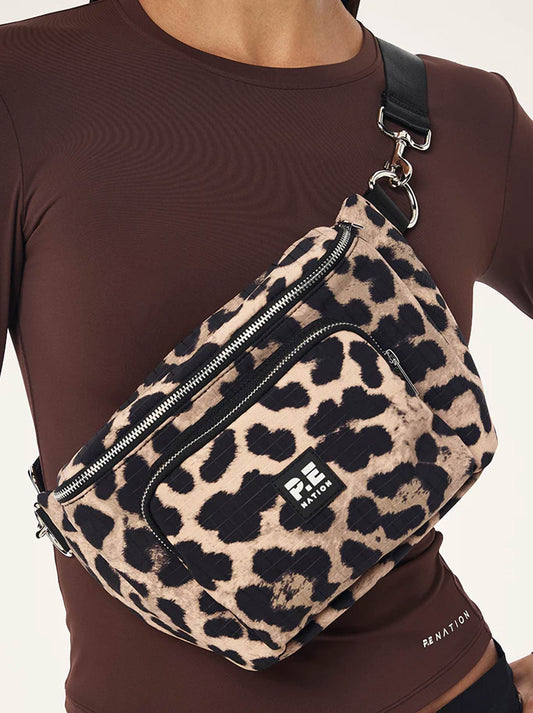 P.E NATION SIGNATURE CROSS BODY BAG (Leopard)