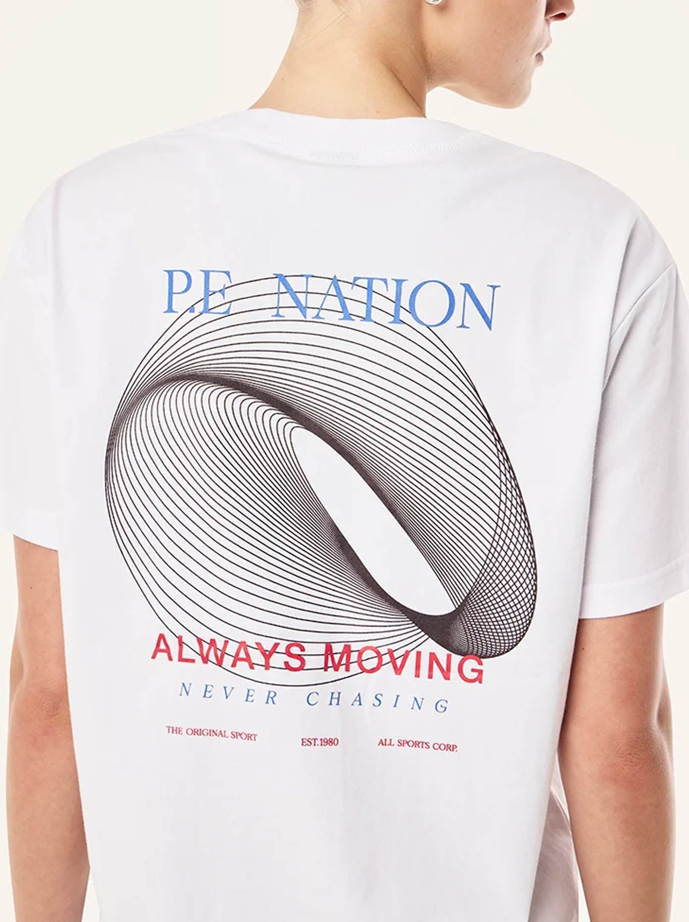 P.E NATION SNAP RELAXED FIT TEE (White)