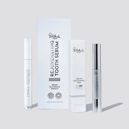 Image of Teeth Whiteners. Product name - Teeth Whitening Pen And Rejuvenating Serum Bundle in colour by brand - Polished London