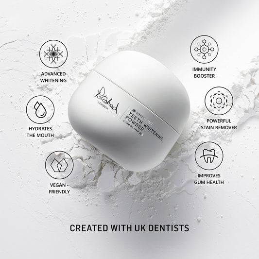 Polished London Teeth Whitening Powder & Prebiotic Toothpaste Vanilla Bundle