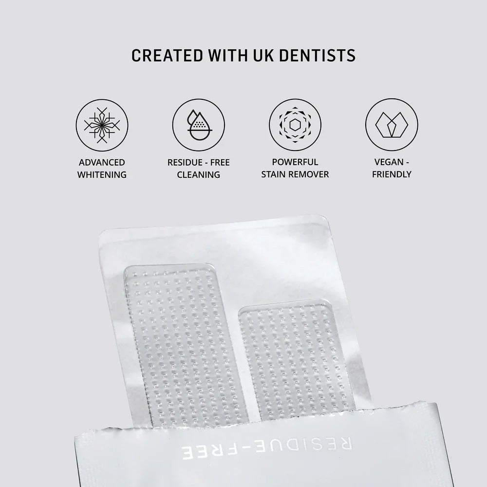 Polished London Teeth Whitening Strips & Prebiotic Whitening Toothpaste Coconut Cream Bundle