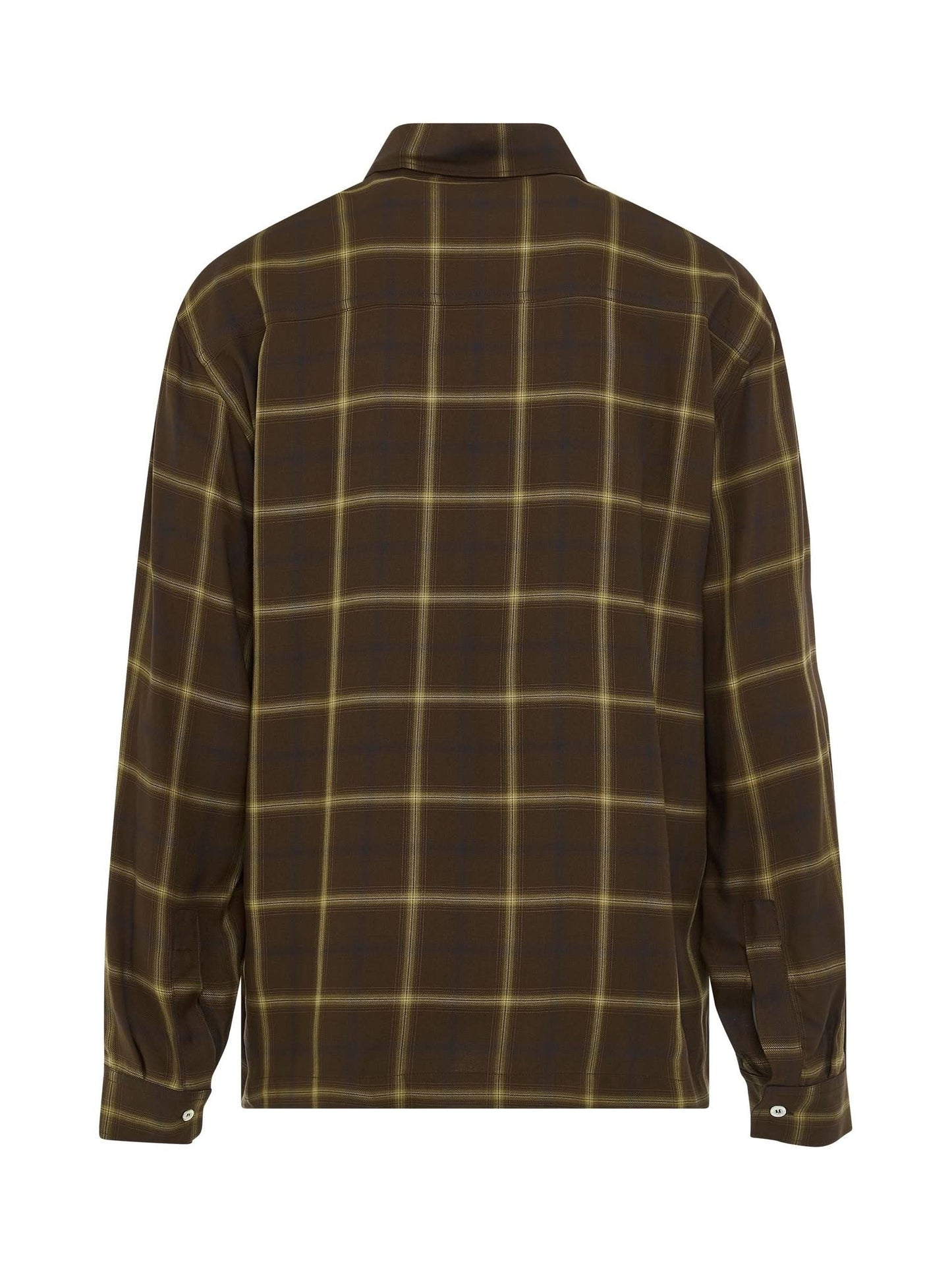 PALM ANGELS Monogram Check Shirt (Brown)