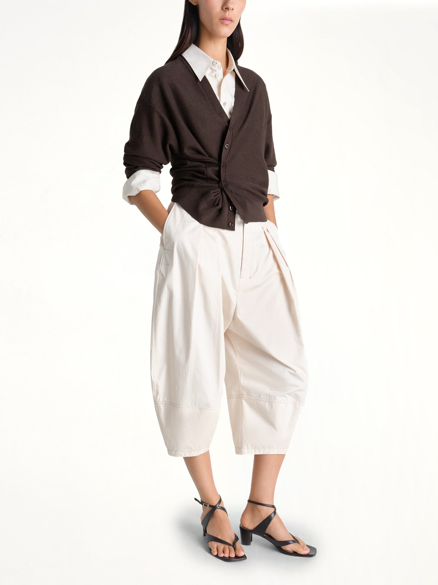 LEMAIRE Twisted Cardigan (Brown)