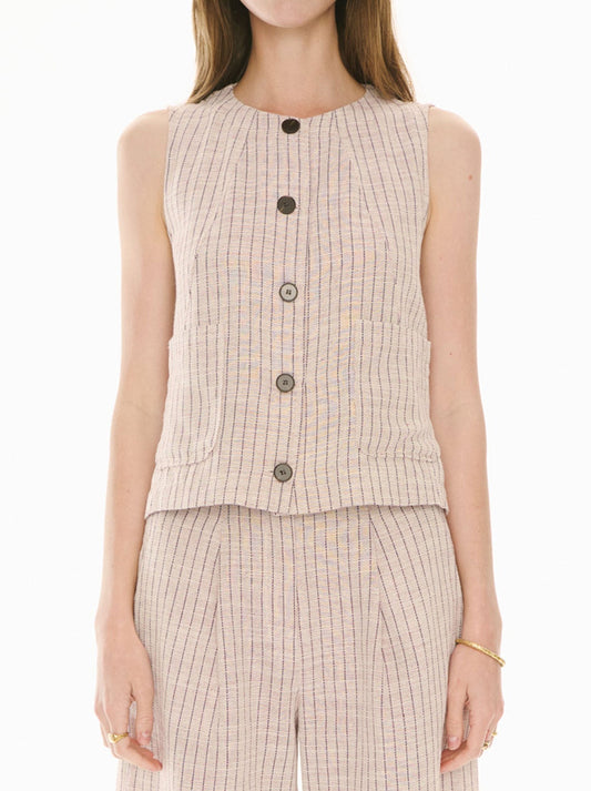 Image of Coats & Jackets. Productname: POL MAYA VEST in Red Blue colour by brand - Pol