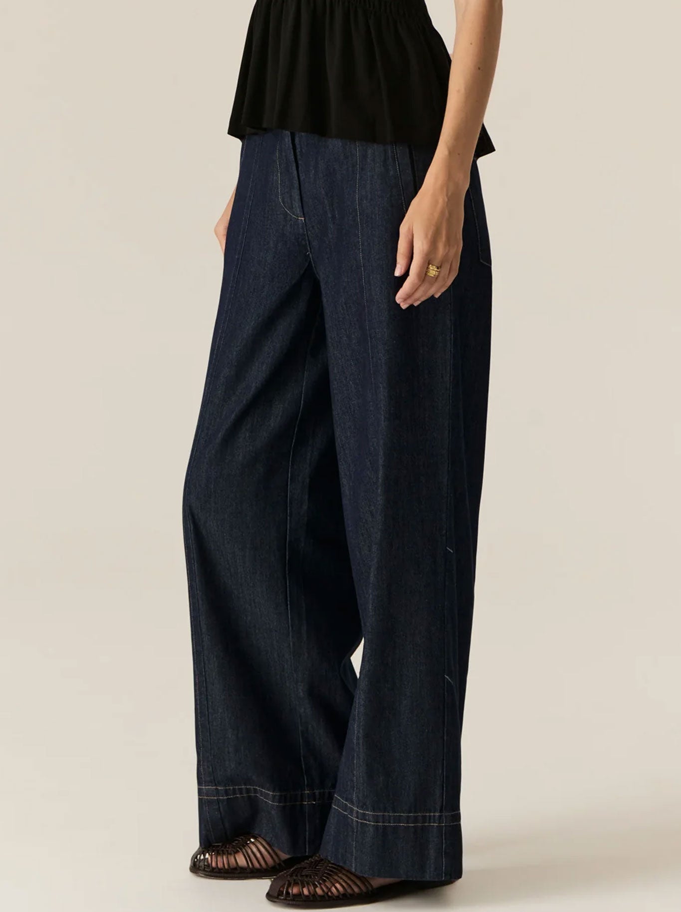 POL CARSEN FULL LENGTH DENIM PANT (Dark Denim)