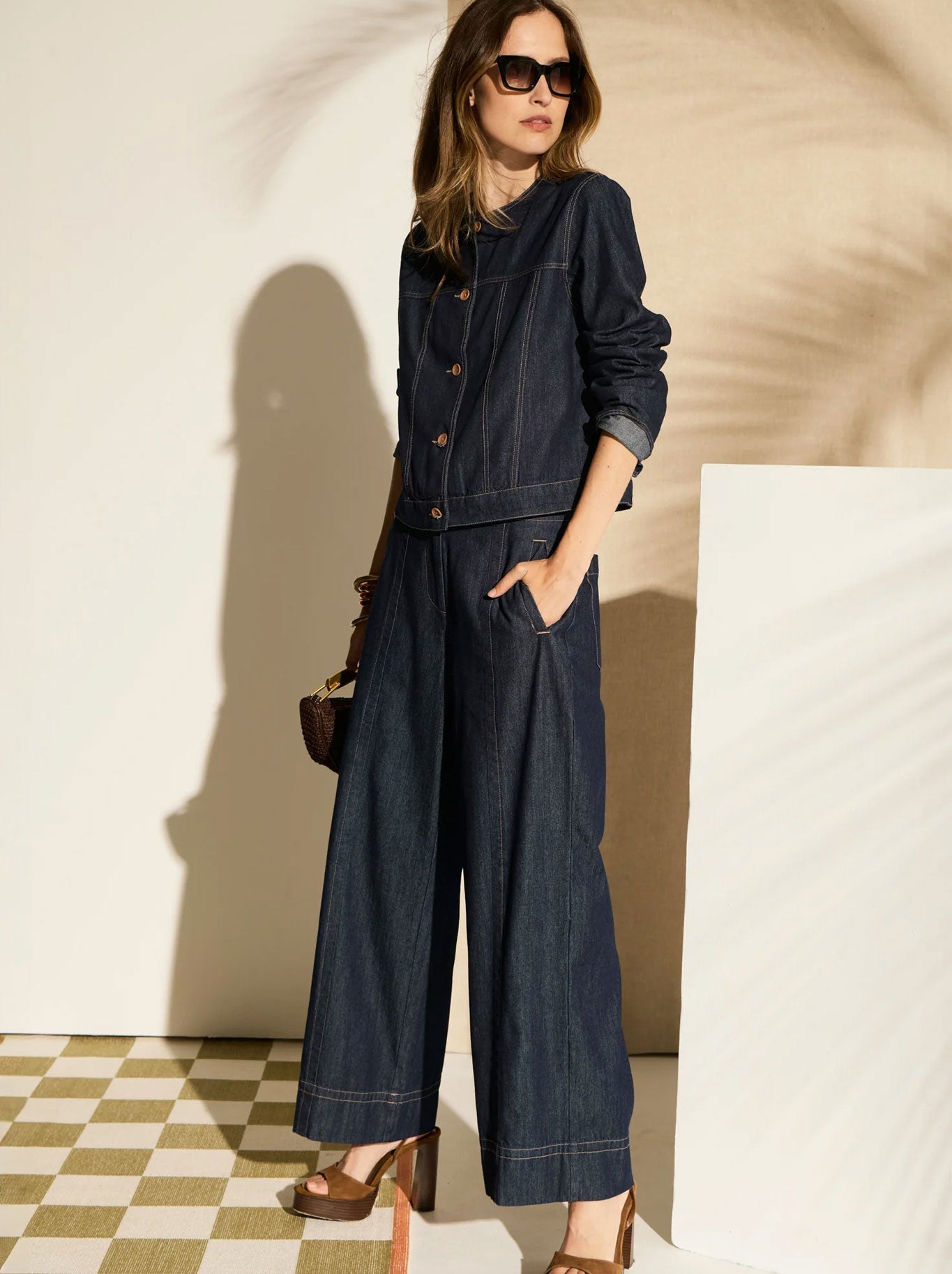 POL CARSEN FULL LENGTH DENIM PANT (Dark Denim)