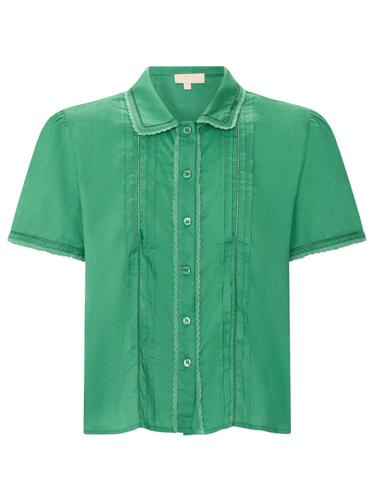 POL NOVA TUCKED SHIRT (Green)