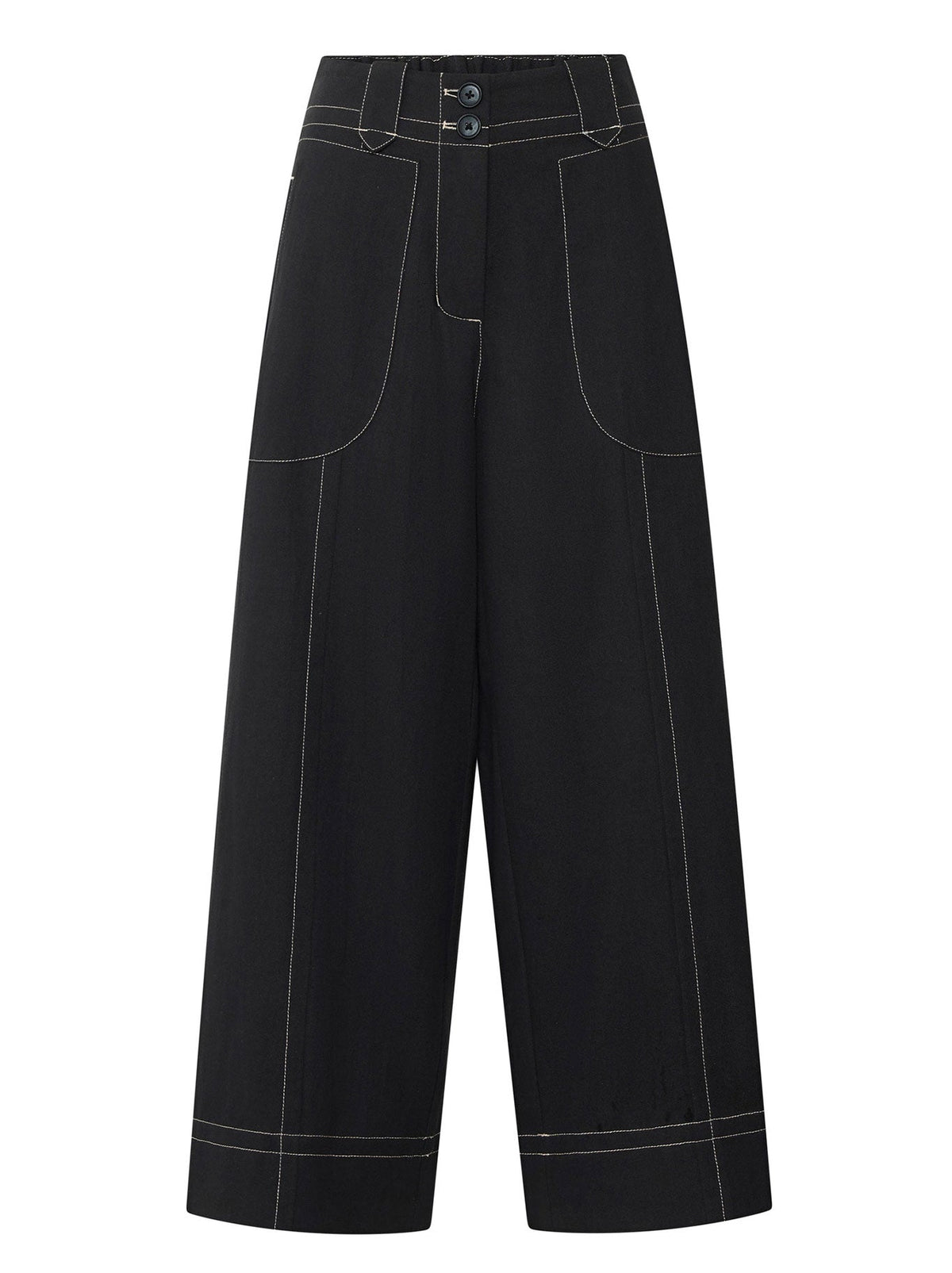 Pol Oskar Cropped Pant (Blue)