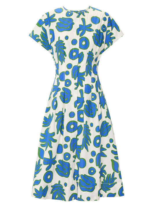 POL JAINE TUCKED DRESS (Donut)