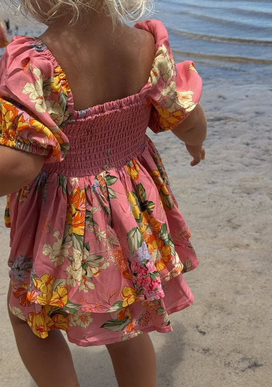 LITTLE AUGUSTE Prim Mini Dress (Pink)