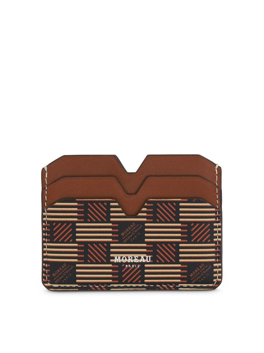 Image of Wallets & Money Clips. Productname: MOREAU CM 4CC Cardholder in BROWN colour by brand - MOREAU
