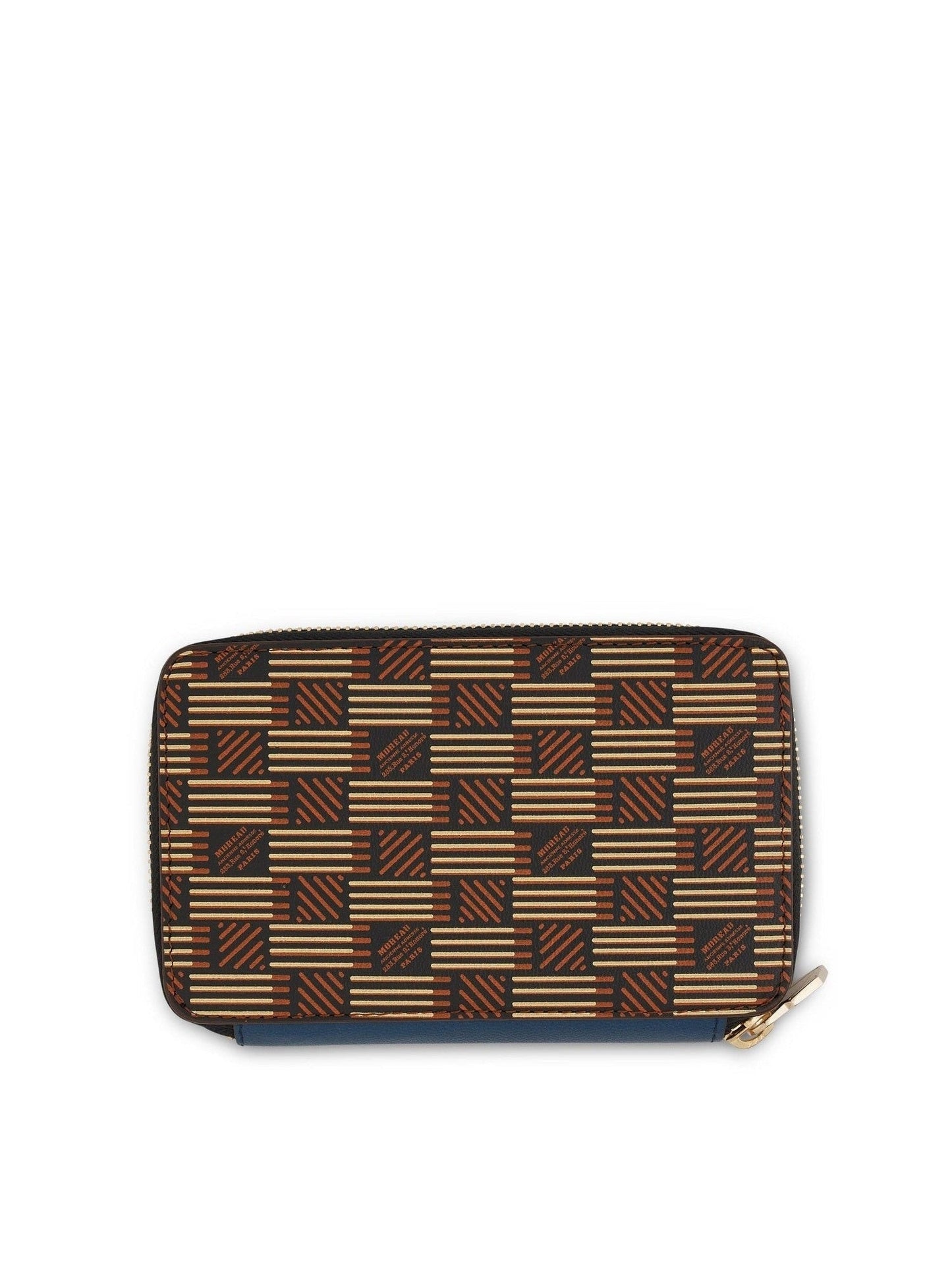 MOREAU Compact Zip Wallet (Brown)