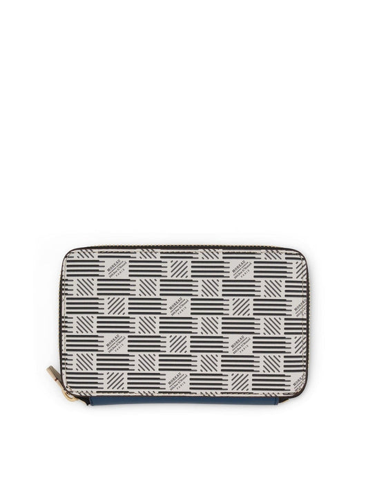 Image of Wallets & Money Clips. Productname: MOREAU Compact Zip Wallet in White colour by brand - MOREAU