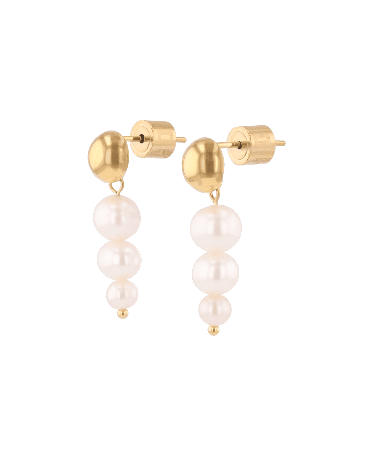LAVANA Palma Gold Pearl Earrings