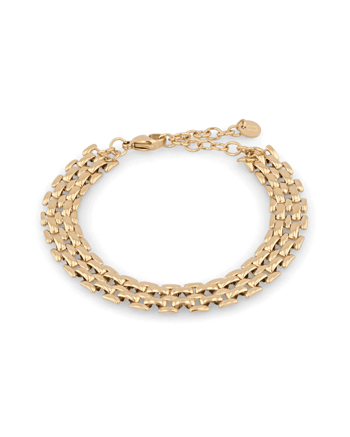 Image of Bracelets. Product name - Panther Link Gold Bracelet in colour by brand - LAVANA