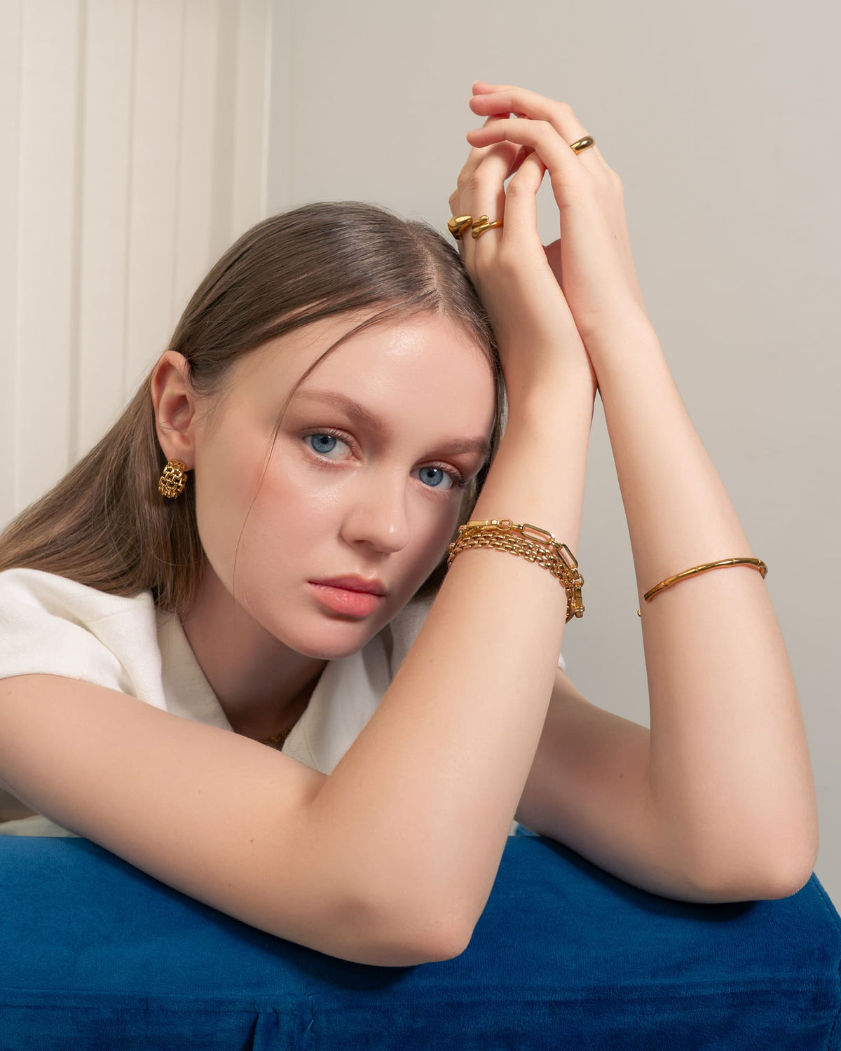 LAVANA Panther Link Gold Bracelet