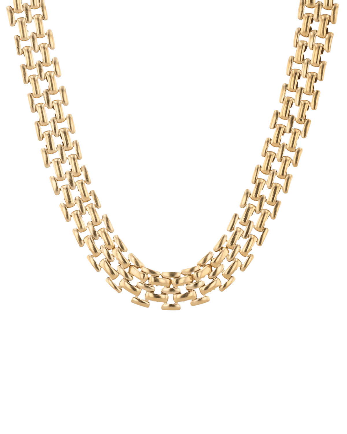 Image of Necklaces. Product name - Panther Link Gold Chain Necklace in colour by brand - LAVANA