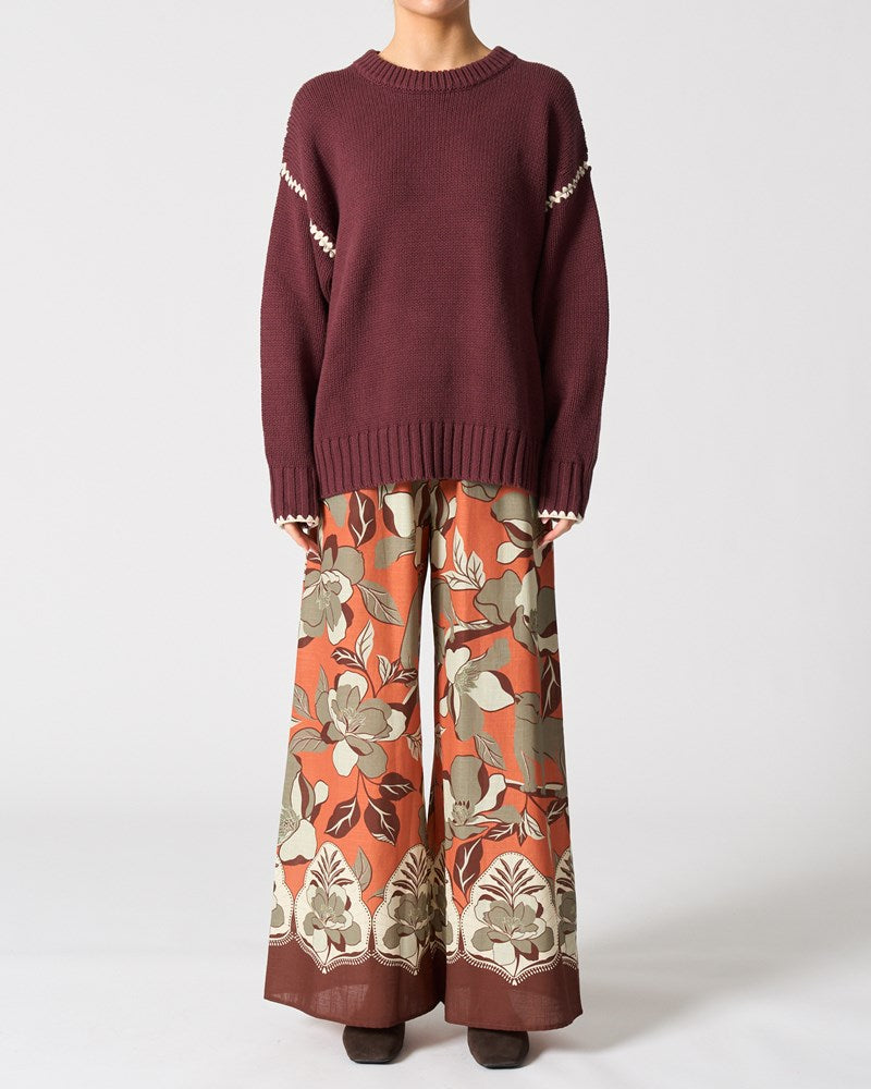 Image of a model wearing Outerwear. Productname: Pasadena Jumper in Chocolate colour by brand - 0