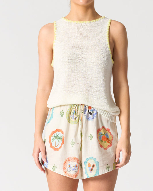 Walnut Melbourne Pasadena tank (White)