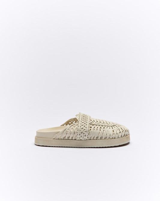 Image of Sandals. Productname: Walnut Melbourne Pax Mule in White colour by brand - Walnut Melbourne