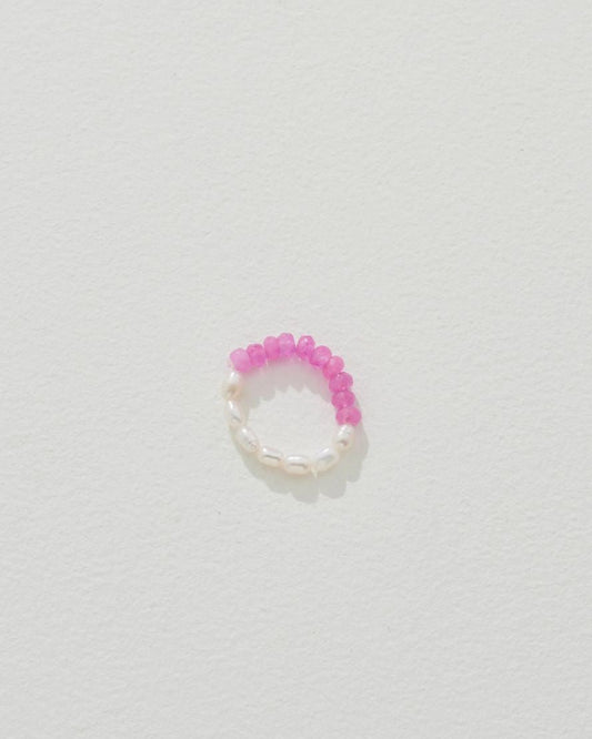 Image of Rings. Product name - Perla Ring in Pink Tanzanite in colour by brand - Reliquia Jewellery