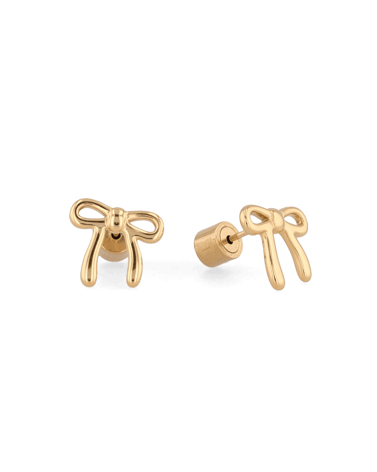 LAVANA Petite Bow Gold Stud Earrings