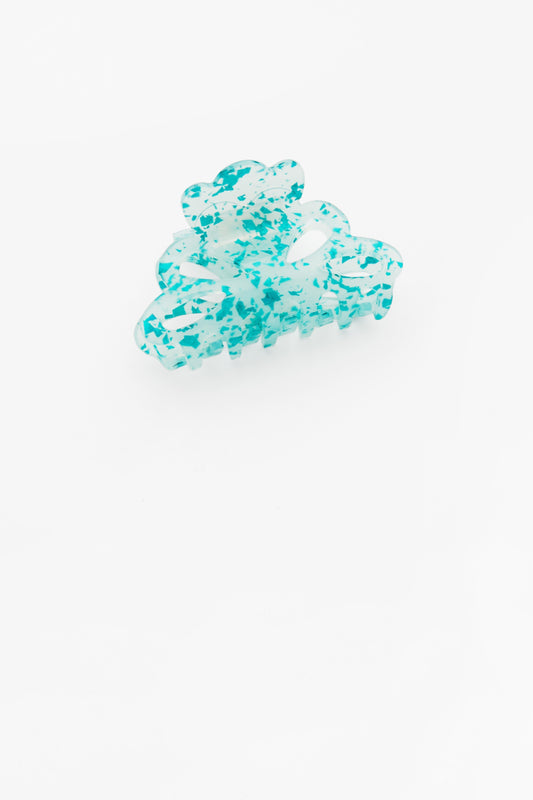 Image of Hair Accessories. Product name - Phoebe Clip Aqua in colour by brand - Valet Studio