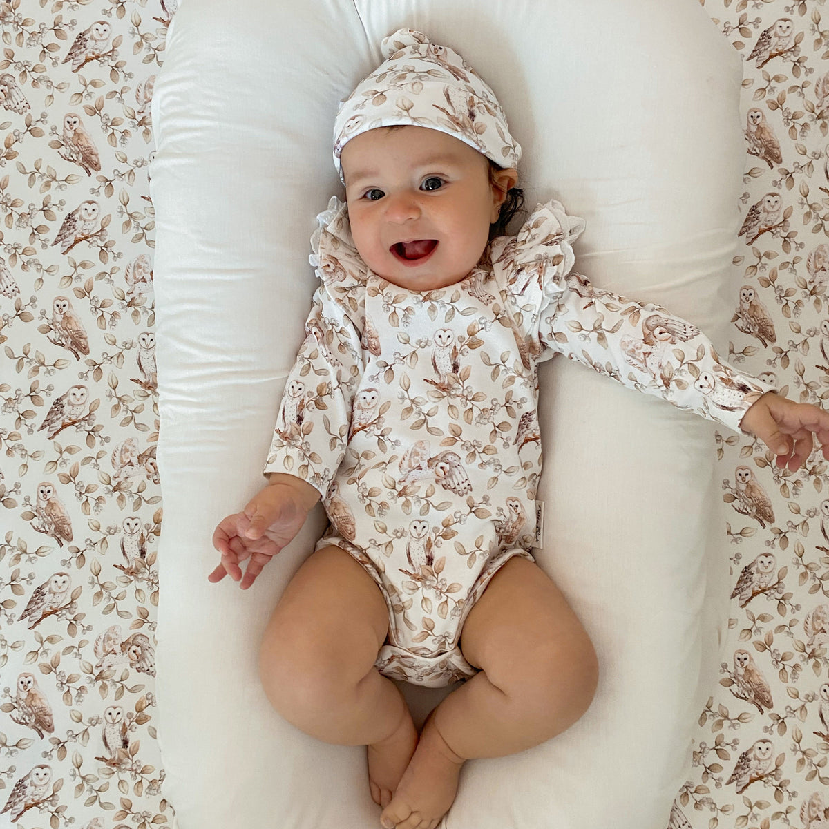 Barn Owl Flutter Onesie