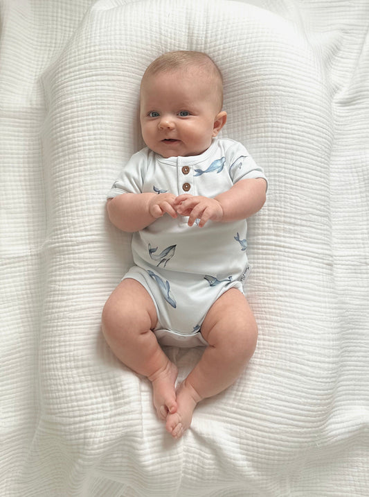 Under The Sea Henley Onesie