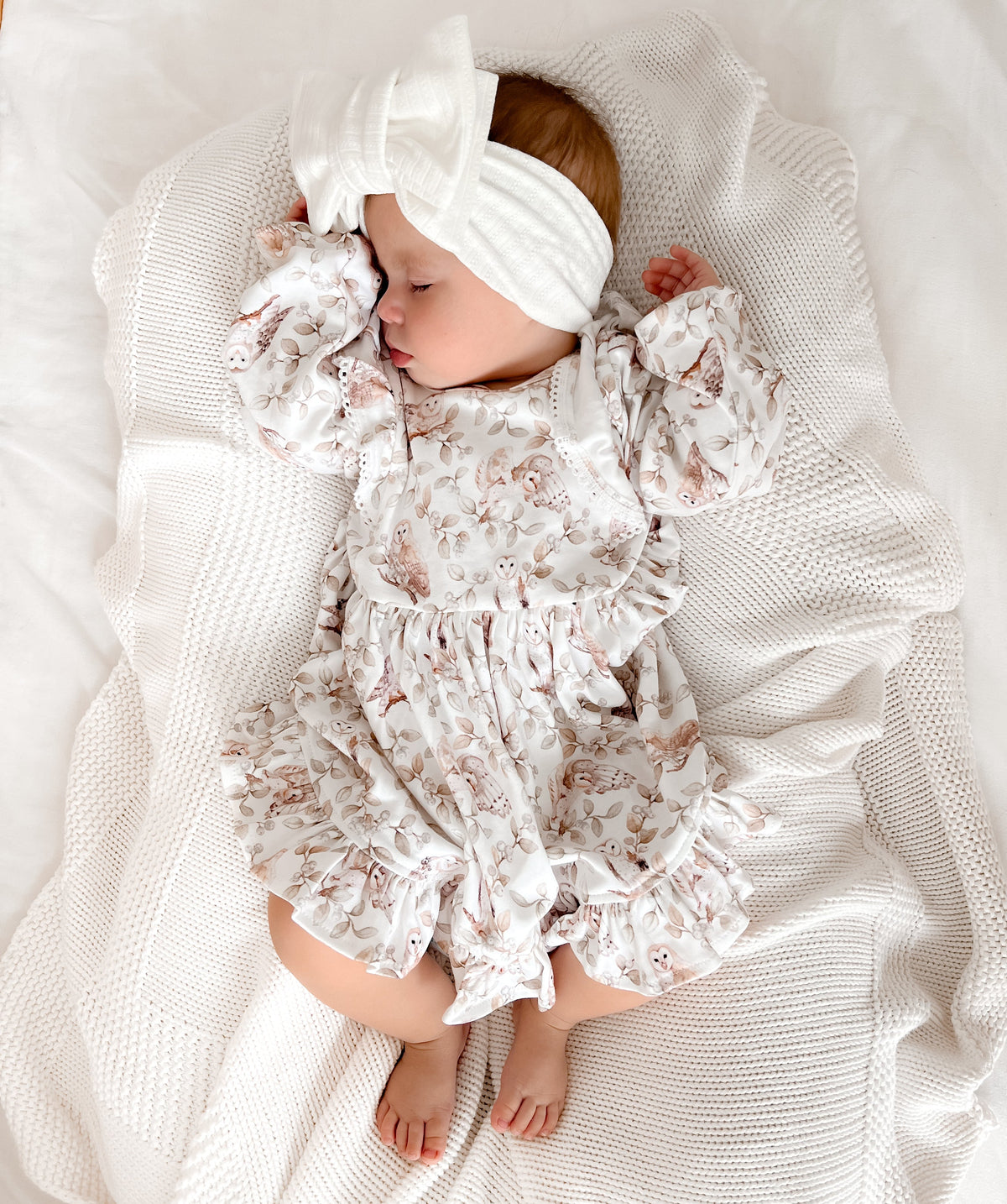Barn Owl Ruffle Dress