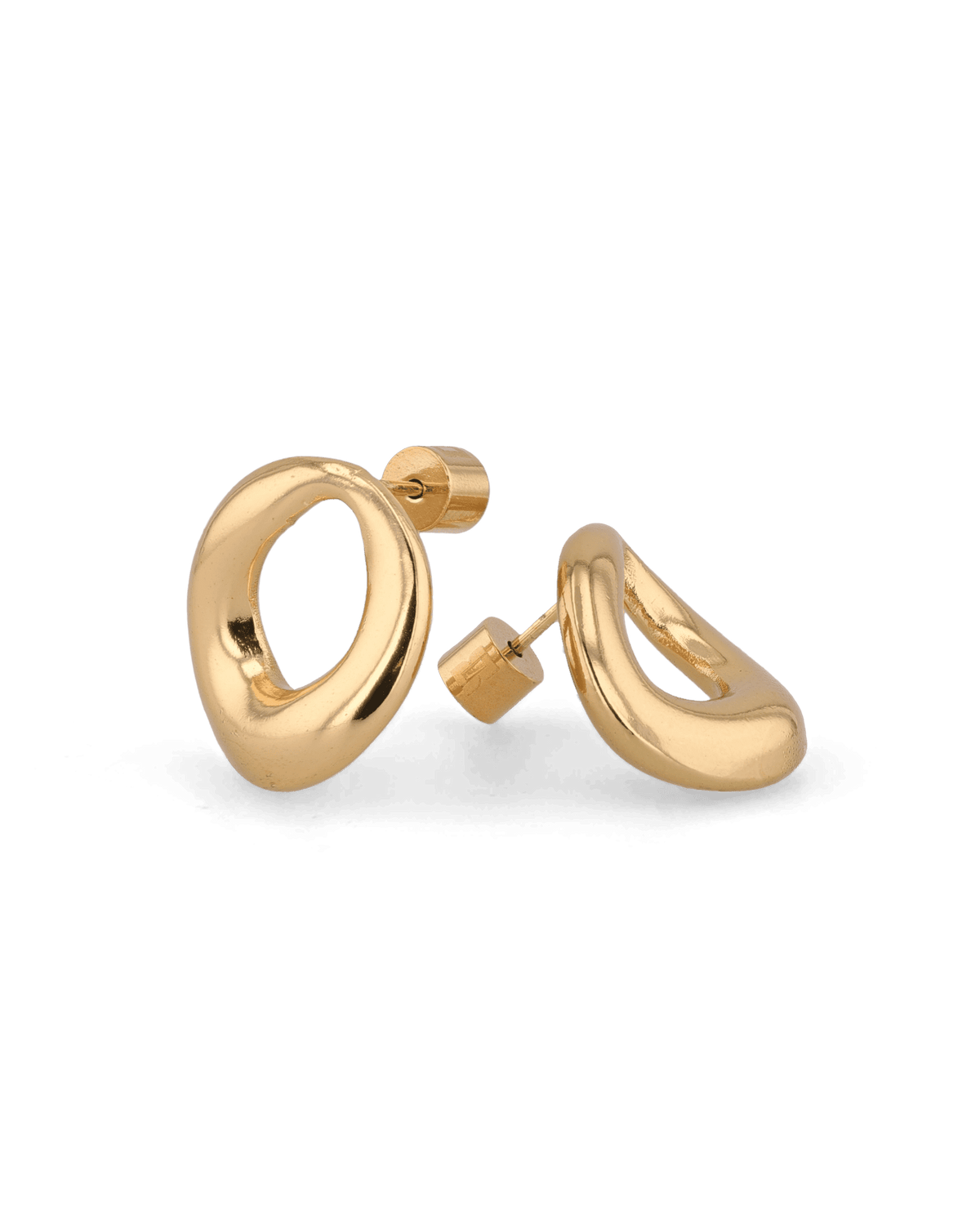 LAVANA Pia Loop Gold Stud Earrings