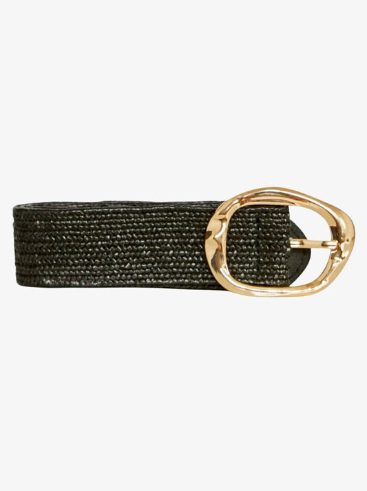 Image of Belts. Product name - Pingpong Abby Stretch Belt in Black colour by brand - Ping Pong