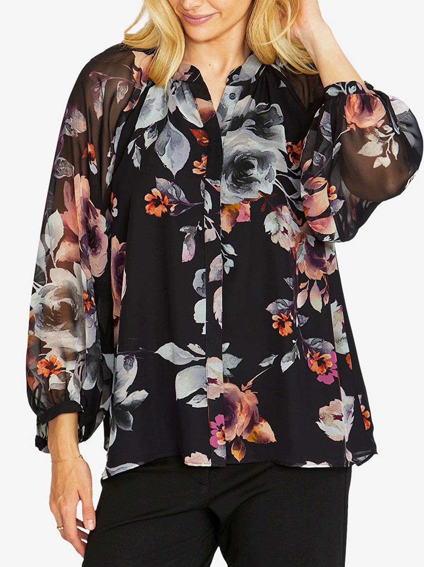 Image of Blouses. Product name - PINGPONG PORCELAIN FLORAL BLOUSE in Floral colour by brand - Ping Pong