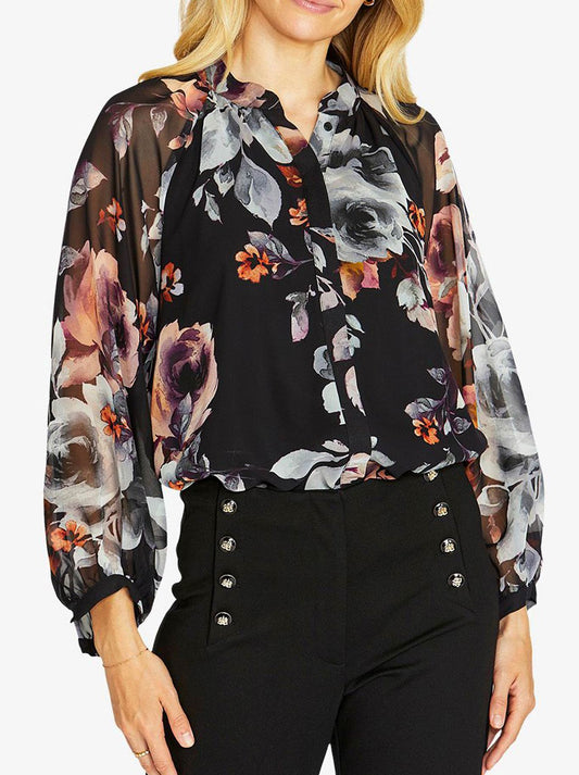 PINGPONG PORCELAIN BLOUSE (Floral)