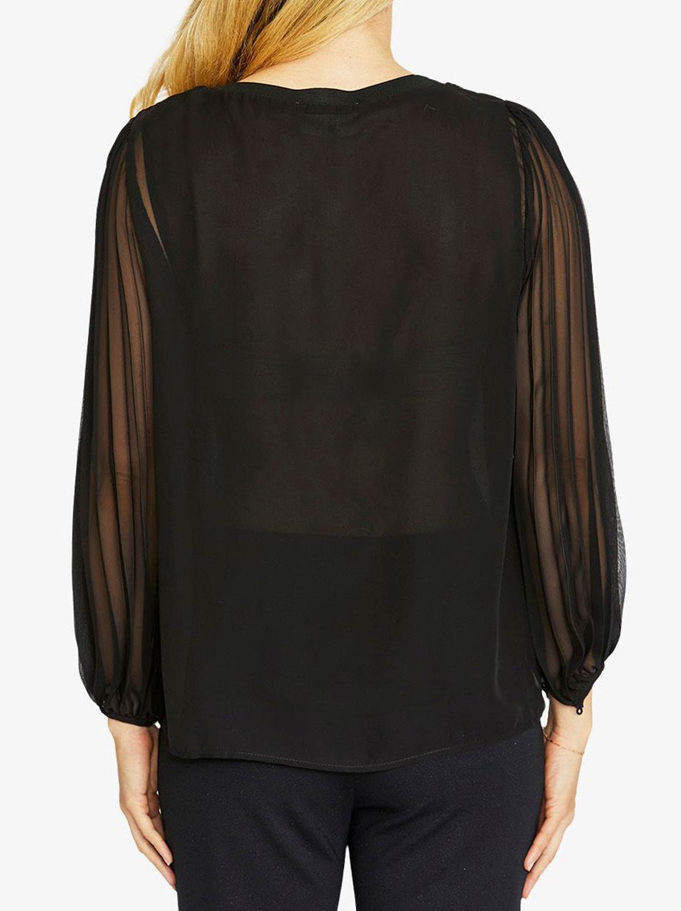 PINGPONG MATILDA PLEATED TOP (Black)