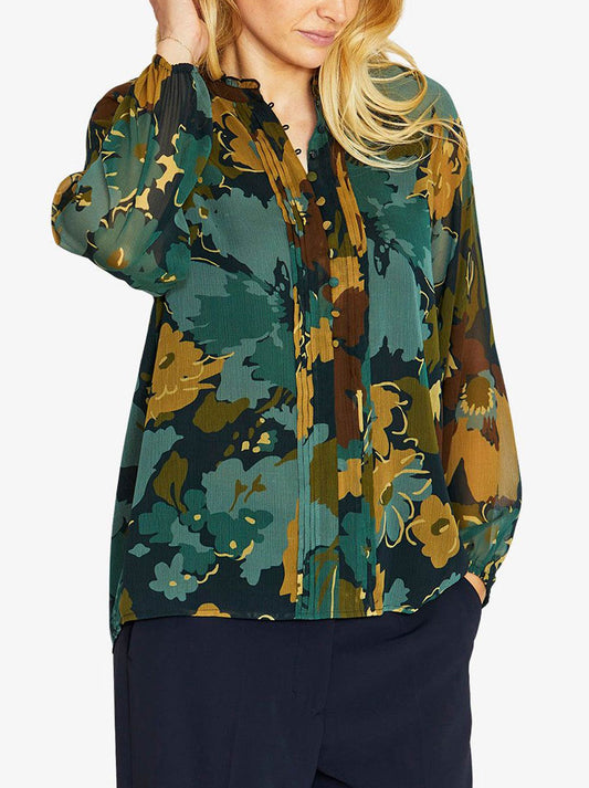 PINGPONG BOTANICA BLOUSE (Midnight)
