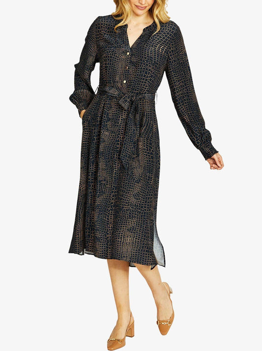 PINGPONG ALLIGATOR MIDI DRESS (Print)