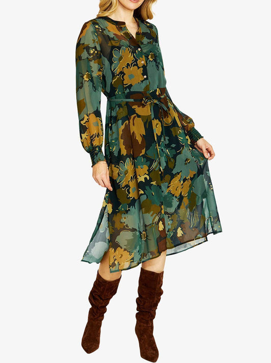 PINGPONG KATIE BUTTON DRESS (Midnight)