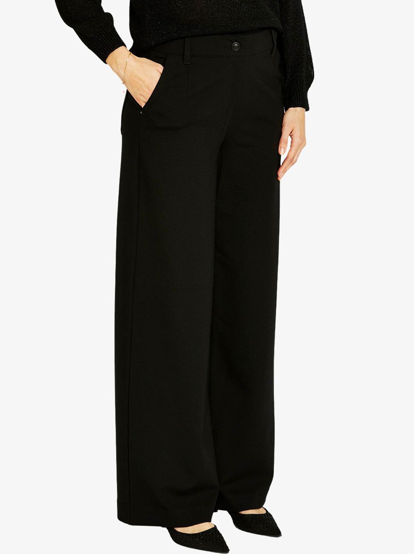 PINGPONG PONTE WIDE LEG PANT (Black)