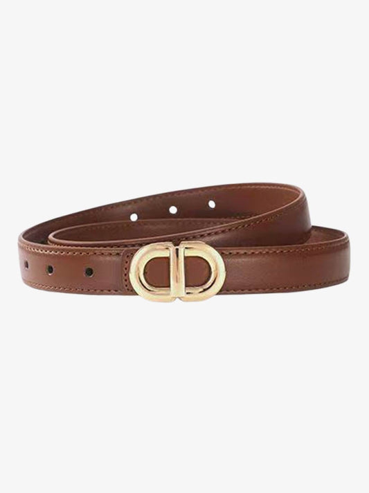 Image of Belts. Product name - PINGPONG SHONA THIN BELT in Black colour by brand - Ping Pong
