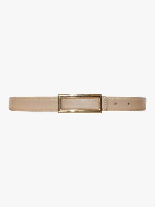 Image of Belts. Product name - PINGPONG SOPHIA THIN BELT in Beige colour by brand - Ping Pong