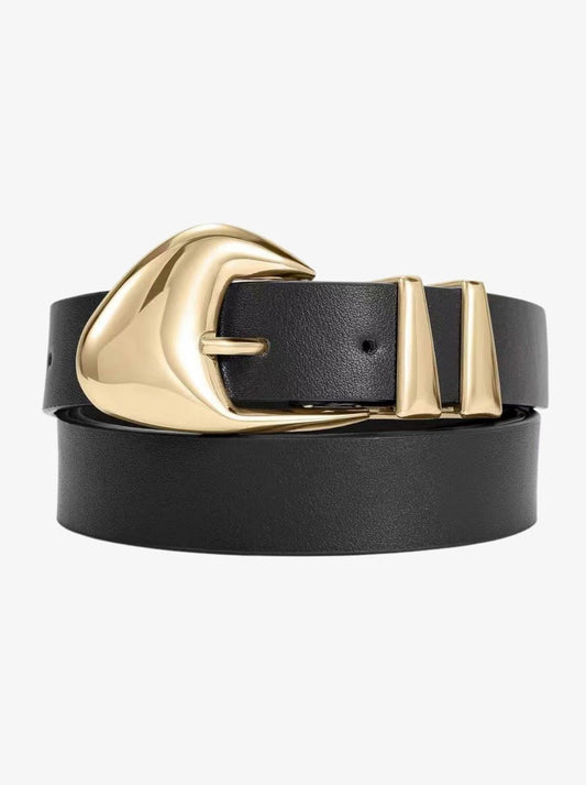 Image of Belts. Product name - PINGPONG SIENNA ABSTRACT BELT in Black colour by brand - Ping Pong