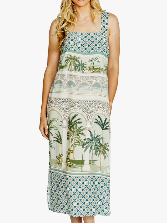 Image of Dresses. Product name - PINGPONG SALLI DRESS in Oasis colour by brand - Ping Pong