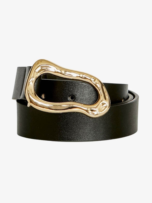 Image of Belts. Product name - PINGPONG AMY ABSTRACT BELT in Black colour by brand - Ping Pong
