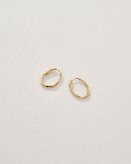 Image of Earrings. Product name - Piper Earrings in Gold in colour by brand - Reliquia Jewellery
