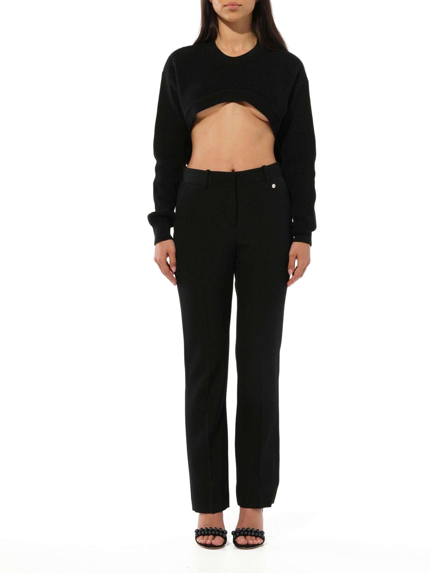 GIVENCHY Podium Long Sleeve Sweater (Black)