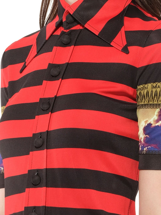 GIVENCHY Podium Short Sleeve Top (Black)