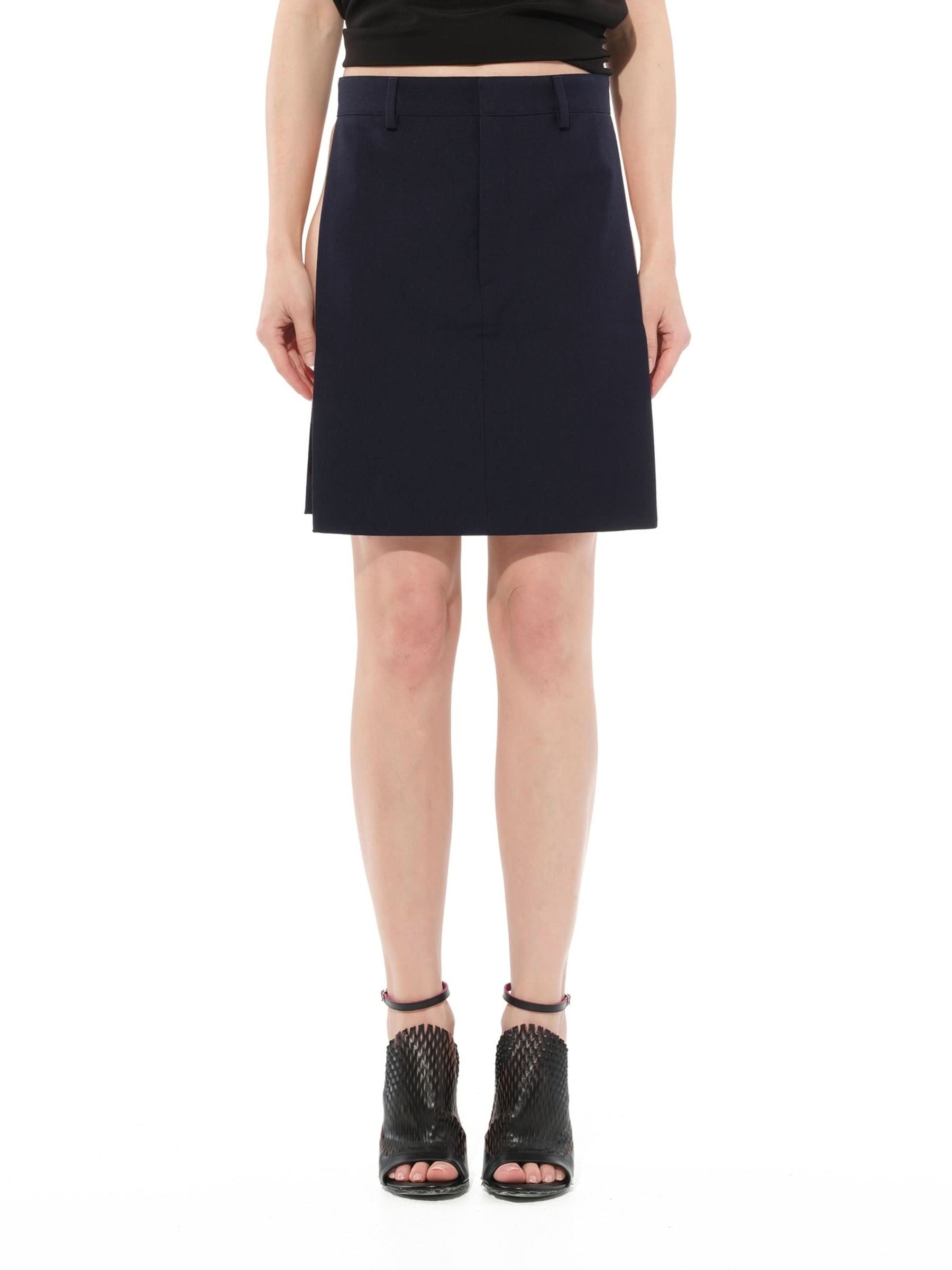 Image of a model wearing Skirts. Productname: GIVENCHY Podium Skirt in Navy colour by brand - GIVENCHY