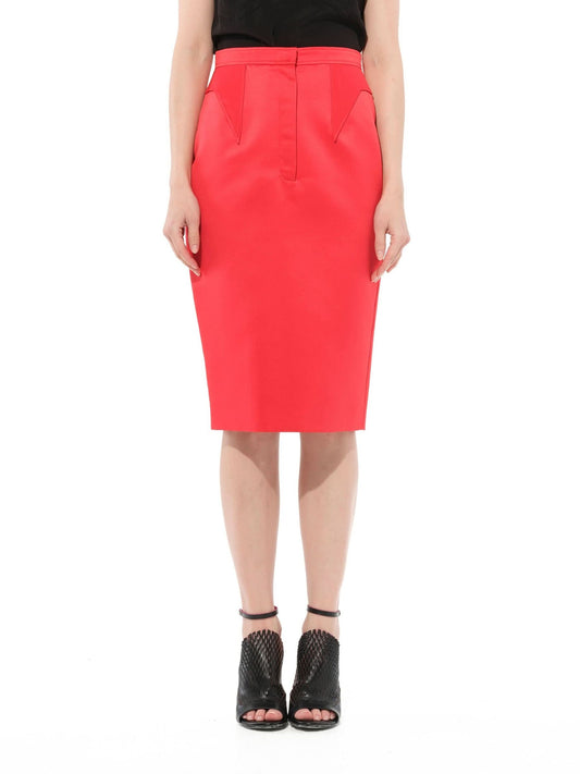 Image of a model wearing Skirts. Productname: GIVENCHY Podium Skirt in Red colour by brand - GIVENCHY