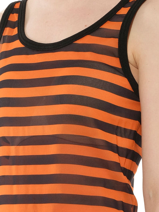 GIVENCHY Podium Sleeveless Dress (Black Orange)